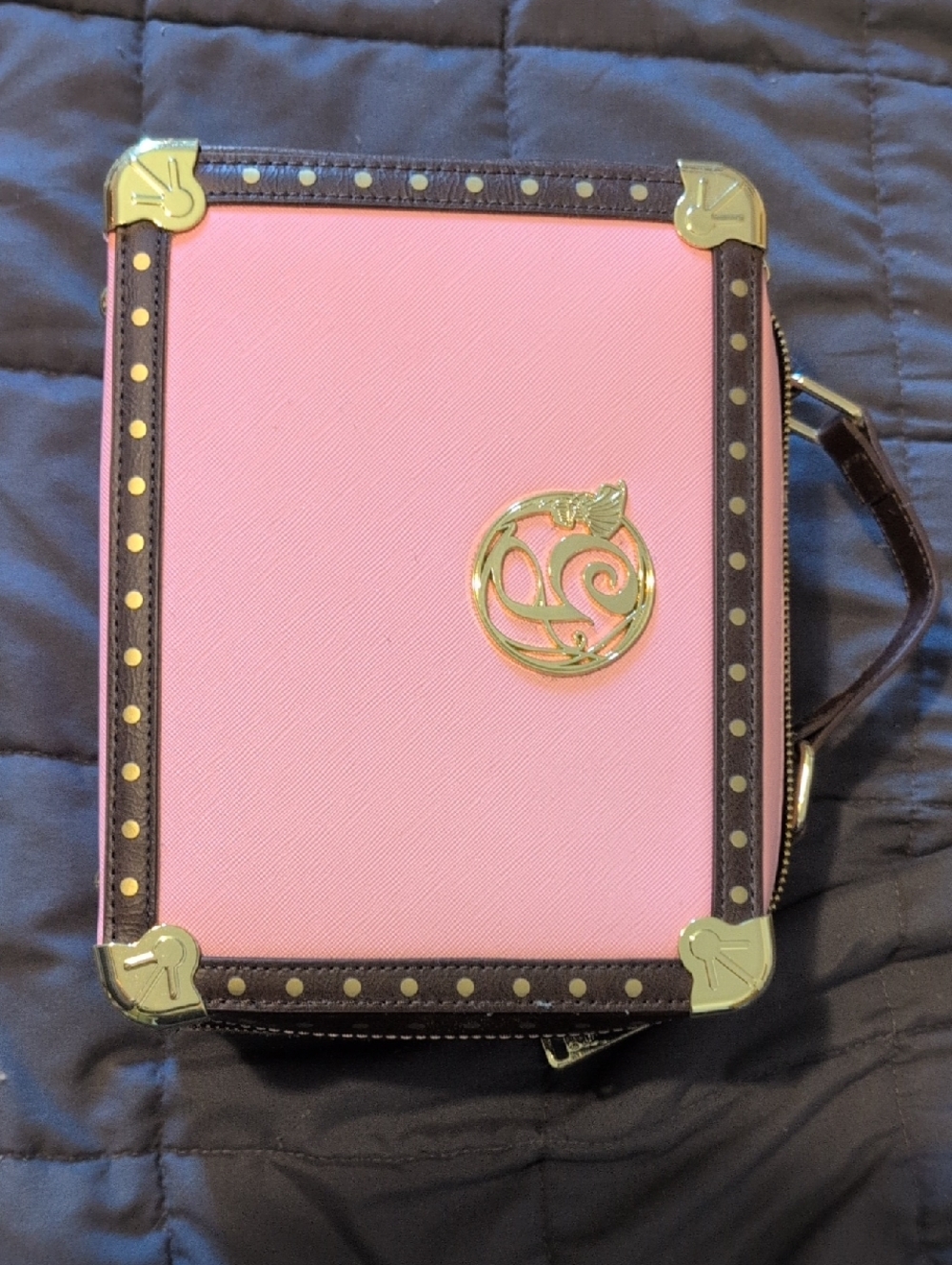 Loungefly Wicked Glinda Pink Trunk-Style with Gold Accent Crossbody